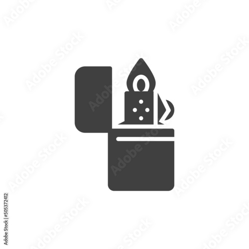 Gasoline lighter vector icon