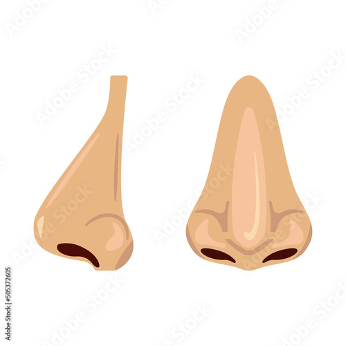 Human nose set icon vector illustration design isolated