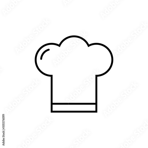 Chef hat icon in line style