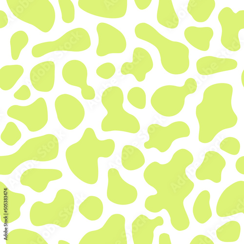  texture white cow yellow spot repeated seamless pattern