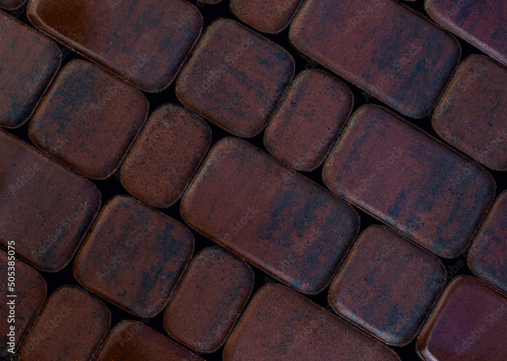 Red Texture paving slabs brick wall black white Red Texture paving slabs brick wall black white