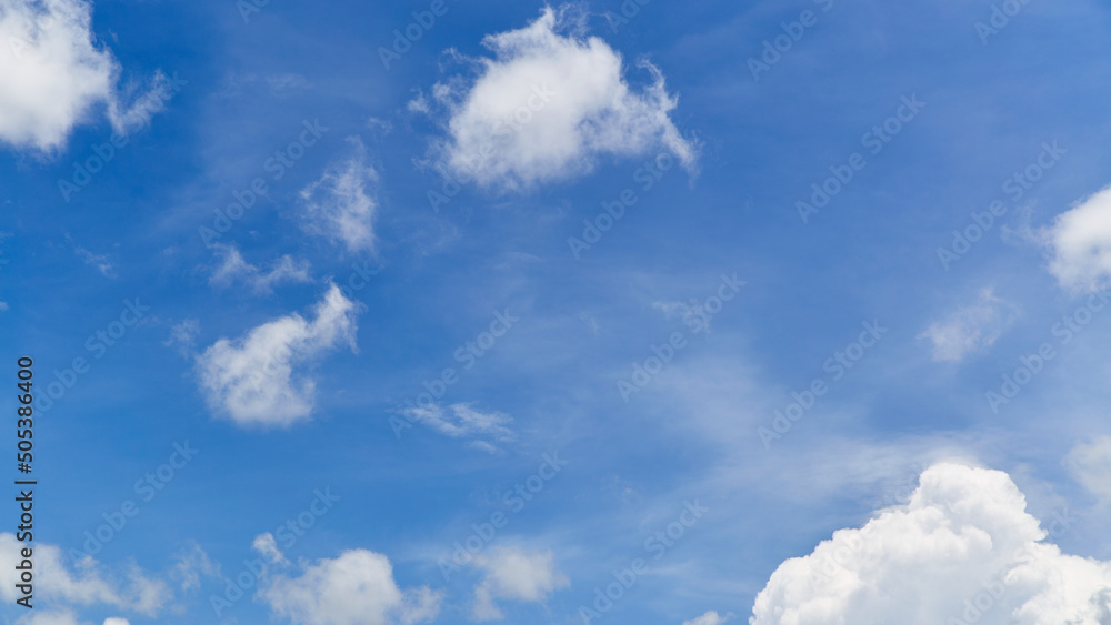 Blue sky with white clouds Blue sky with white clouds