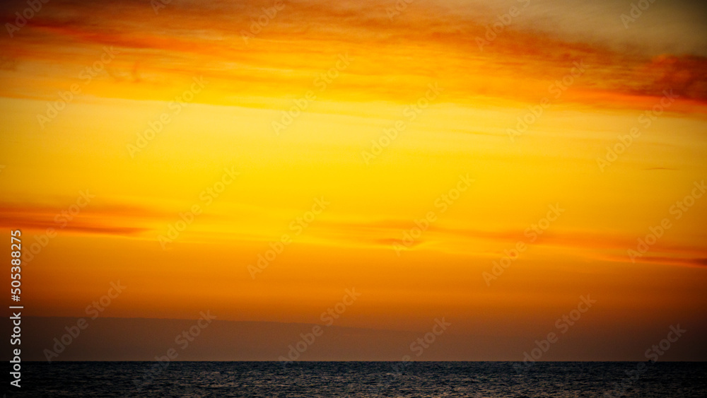 Sky at sunrise over sea