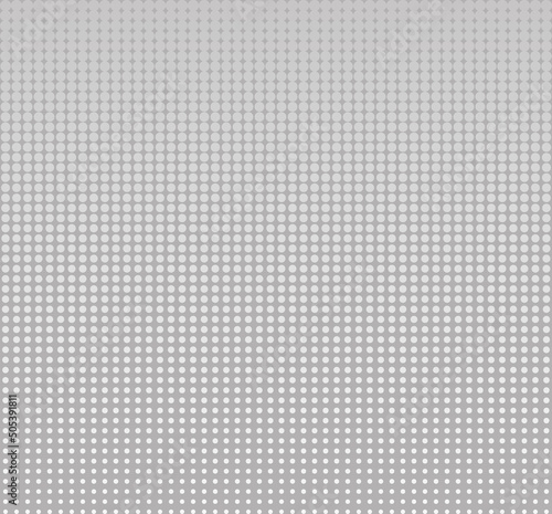 Seamless halftone circle dots abstract vector background or texture for design
