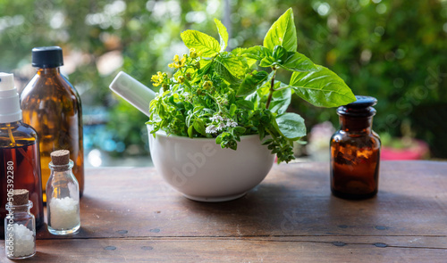 Fotografía Herbal medicine, alternative heal