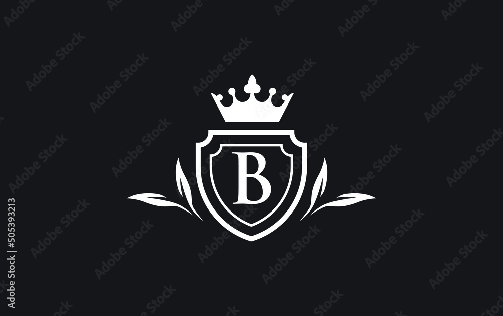 Crown and shield icon and royal luxury symbol vector. King and queen abstract geometric logo with letters and alphabets vector Crown and shield icon and royal luxury symbol vector. King and queen abstract geometric logo with letters and alphabets vector