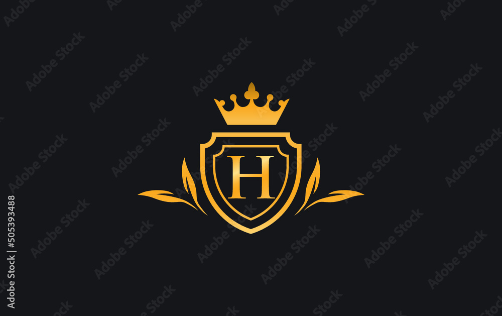 Crown and shield icon and royal luxury symbol vector. King and queen abstract geometric logo with letters and alphabets vector Crown and shield icon and royal luxury symbol vector. King and queen abstract geometric logo with letters and alphabets vector