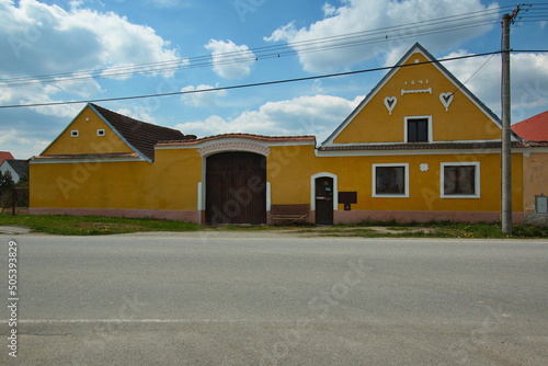 Fototapeta Naklejka Na Ścianę i Meble -  Rustic baroque houses in Mazelov,South Bohemian,Czech Republic,Europe,Central Europe
