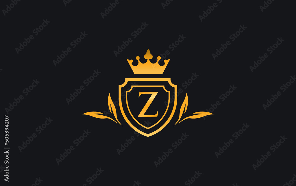 Crown and shield icon and royal luxury symbol vector. King and queen abstract geometric logo with letters and alphabets vector Crown and shield icon and royal luxury symbol vector. King and queen abstract geometric logo with letters and alphabets vector