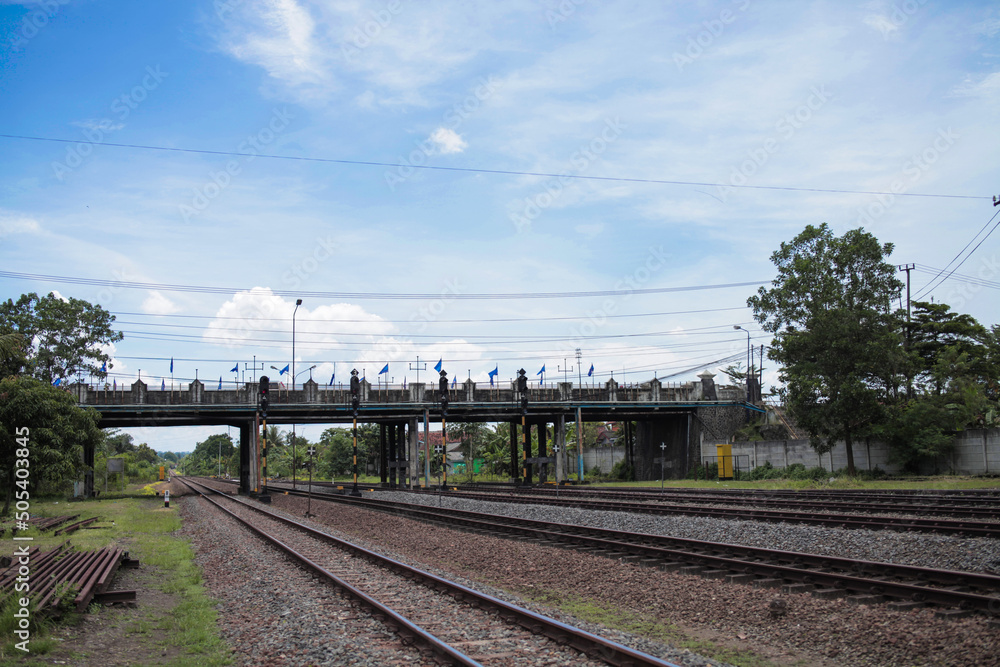 Naklejka premium Railroad in daylight