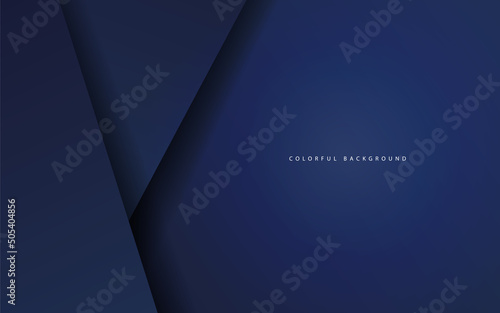 Abstract overlap layer background vector navy blue color