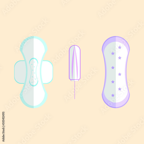 Vector image of feminine hygiene