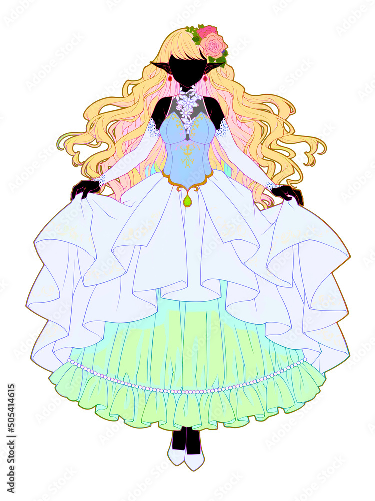 Silhouette Clip art of Elf princess Silhouette Clip art of Elf princess