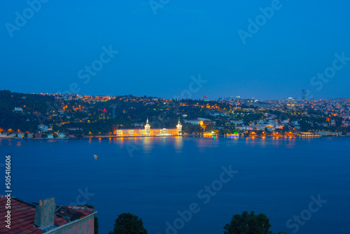 Galatasaray island and 15 July martyrs bridge (Bosphorus Bridge) photo