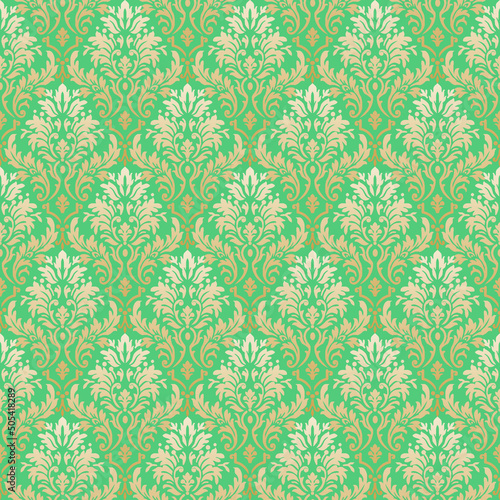 seamless floral pattern damask wallpaper