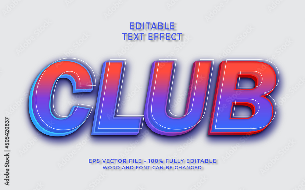 Club Text Effect