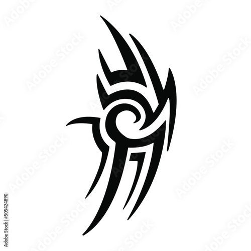 Tattoo pattern on white background photo