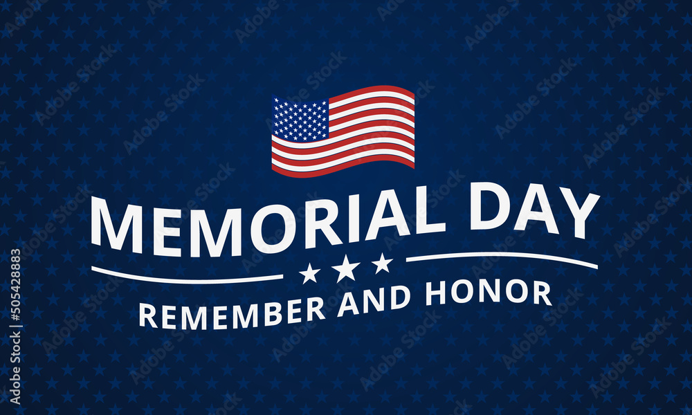 Memorial Day background with text. Happy Memorial Day background vector illustration, USA. Memorial Day background with text. Happy Memorial Day background vector illustration, USA.