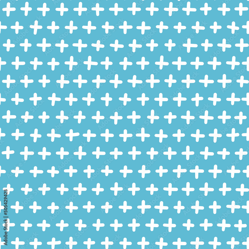 Pluses seamless pattern. Hand drawn illustration. Can be used for postcards, invitations, advertising, web, textile and other. Pluses seamless pattern. Hand drawn illustration. Can be used for postcards, invitations, advertising, web, textile and other.