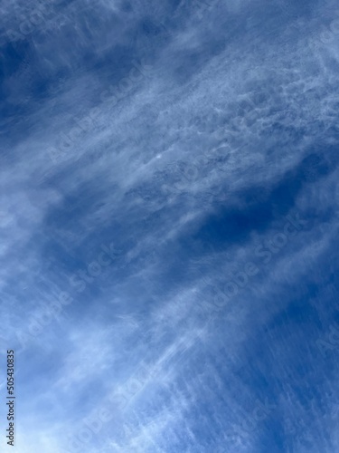 Natural blue sky with light bright cloud