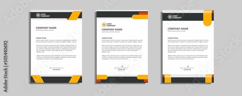 modern corporate letterhead template design
