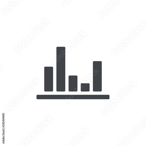 Infographic icon. Simple filled diagram illustration.