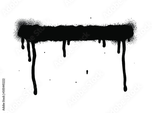 Painted spray elements. Grunge graffiti painted borders and shapes, dirty splatter street art strokes. Spray textured black lines vector illustration set. Graffiti art dirty, spot grunge splattered.