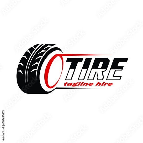 The Tire logo design simple