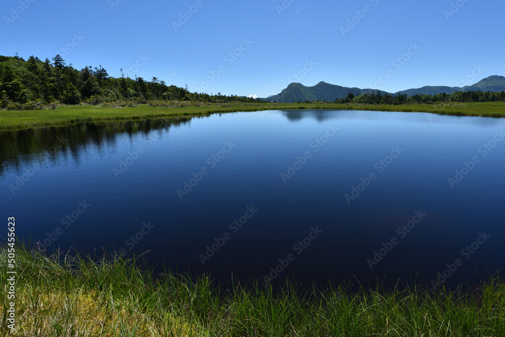 lots of lakes in wetland at high altitude