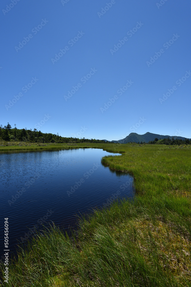 lots of lakes in wetland at high altitude