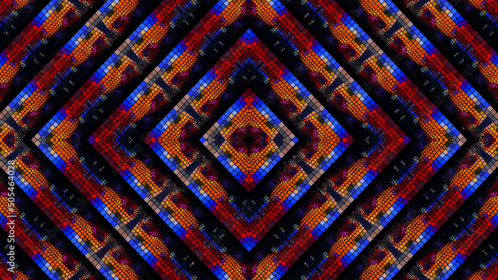 Αυτοκόλλητο kaleidoscopic background with squares