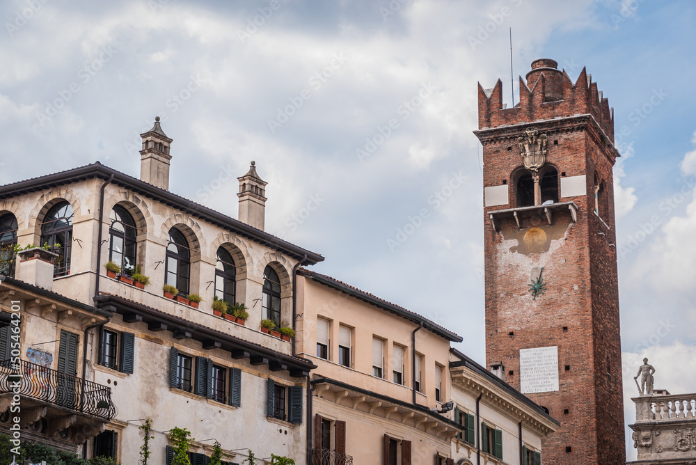 View of Gardello Tower in Verona 
