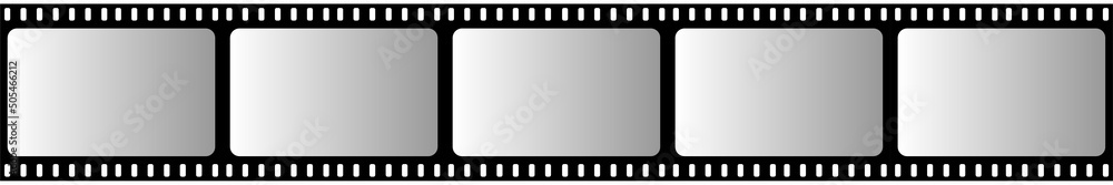 Film strip. Image jpeg illustration.Film strip icon.Video tape photo frame.Film strip isolated jpg icon. Retro picture with strip icon roll
