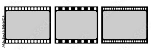 Film strip. Image jpeg illustration.Film strip icon.Video tape photo frame.Film strip isolated jpg icon. Retro picture with strip icon roll
