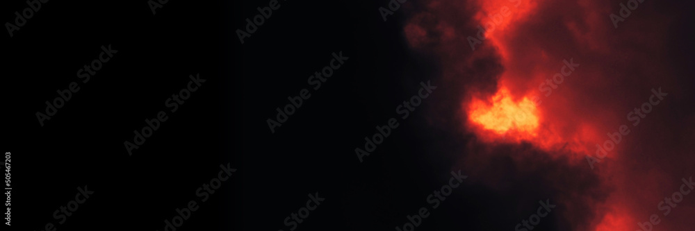 The red sky background looked like smoke and fire. bomb Violent. for wallpaper, backdrop and design.The red sky background looked like smoke and fire. bomb Violent. for wallpaper, backdrop and design.