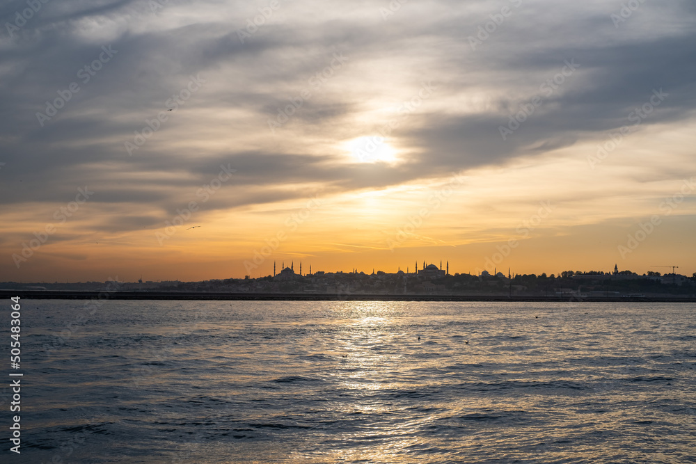 sunset over the bosporus Istanbul sunset over the bosporus Istanbul