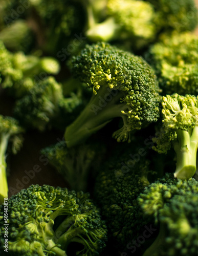 fresh broccoli closeup