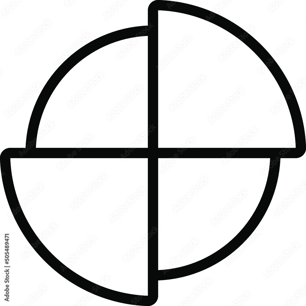 Divided Pie Icon Divided Pie Icon
