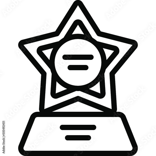 Star Outline Award Icon