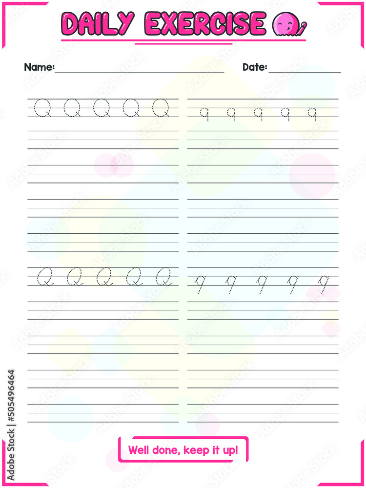 Back to School Regular and Cursive alphabet Letter Tracing Practice and Handwriting Exercise for Primary and Kindergarten Kids Back to School Regular and Cursive alphabet Letter Tracing Practice and Handwriting Exercise for Primary and Kindergarten Kids