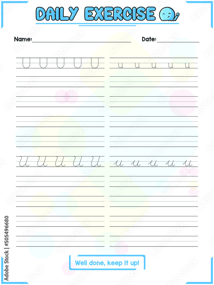 Back to School Regular and Cursive alphabet Letter Tracing Practice and Handwriting Exercise for Primary and Kindergarten Kids Back to School Regular and Cursive alphabet Letter Tracing Practice and Handwriting Exercise for Primary and Kindergarten Kids