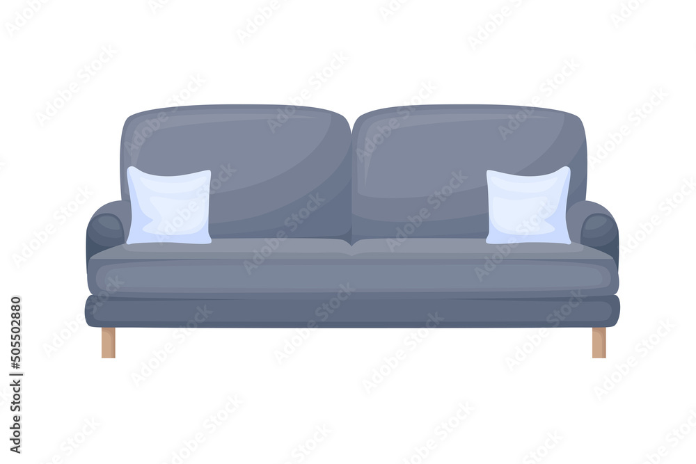 Sofa. Comfortable sofa for interior design, vector illustration Sofa. Comfortable sofa for interior design, vector illustration
