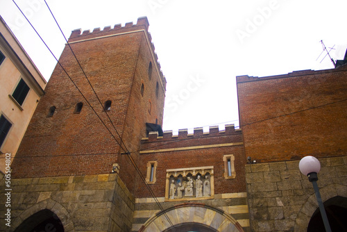 Antica Porta Ticinese is one of the two medieval gates of Milan photo