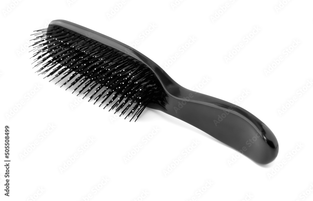 Hair brush with a black handle Hair brush with a black handle