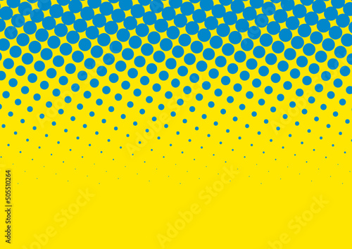 Superhero pop art background yellow and blue color design in retro comic book style, vector illustration