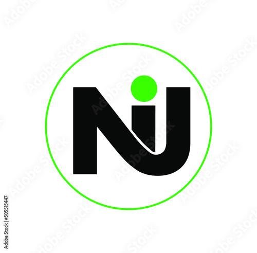 Company brand icon with Ni initials in a green lined circle