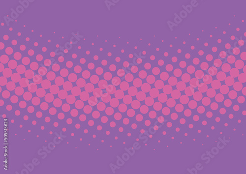 Awesome pink and purple pop art background with dots design in retro comics book style