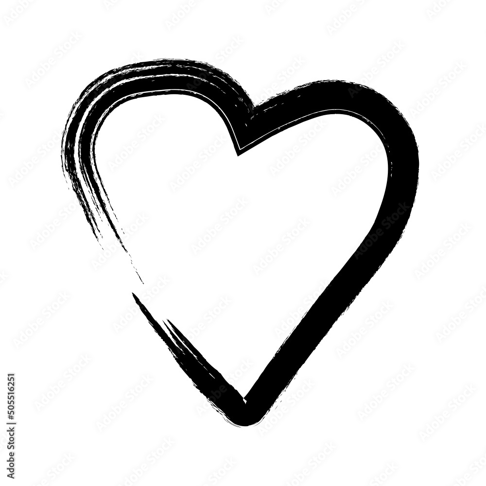 doodle heart element doodle heart element