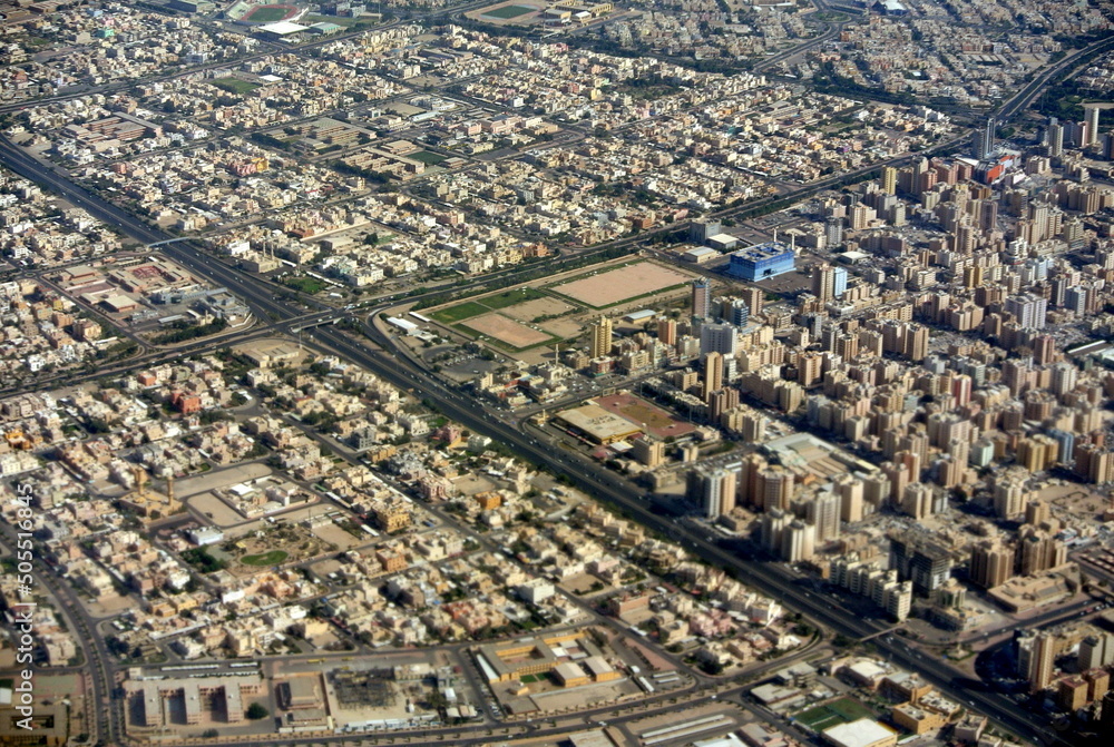 Naklejka premium View Kuwait From the Skies
