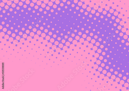 Superhero fun pop art background purple and magenta colors in retro comics style, vector